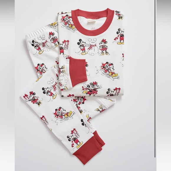 Pottery Barn Kids Other - Pottery Barn Mickey Mouse Christmas Pajama set adult XS